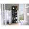 Tuhome Urano Corner Linen Cabinet, Five External Shelves, Single Door, Four Interior Shelves, White MLB3921 - alternate 6